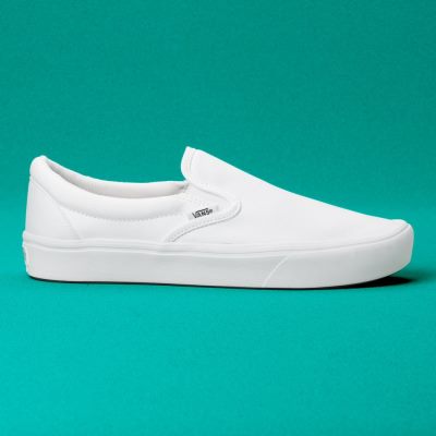 Vans Comfycush Slip-On - Erkek Slip-On Ayakkabı (Beyaz)